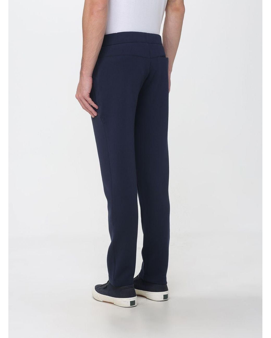 Paul & Shark Blue Paul &Amp Shark Slim Fit Cotton Jogging Trousers With Drawstring Waist for men