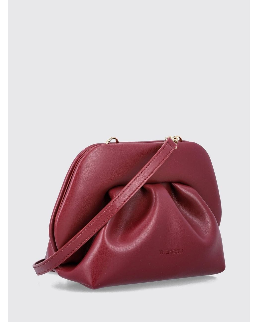 THEMOIRÈ Red ThemoirÈ Bios Draped Design Vegan Leather Mini Bag