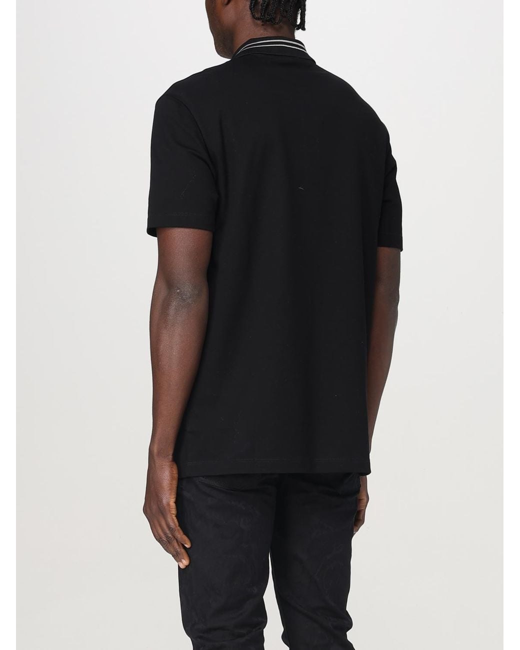Versace Black Medusa Head Polo Shirt for men