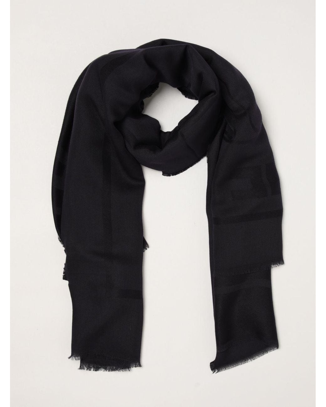 Elisabetta Franchi Black Solid Scarf
