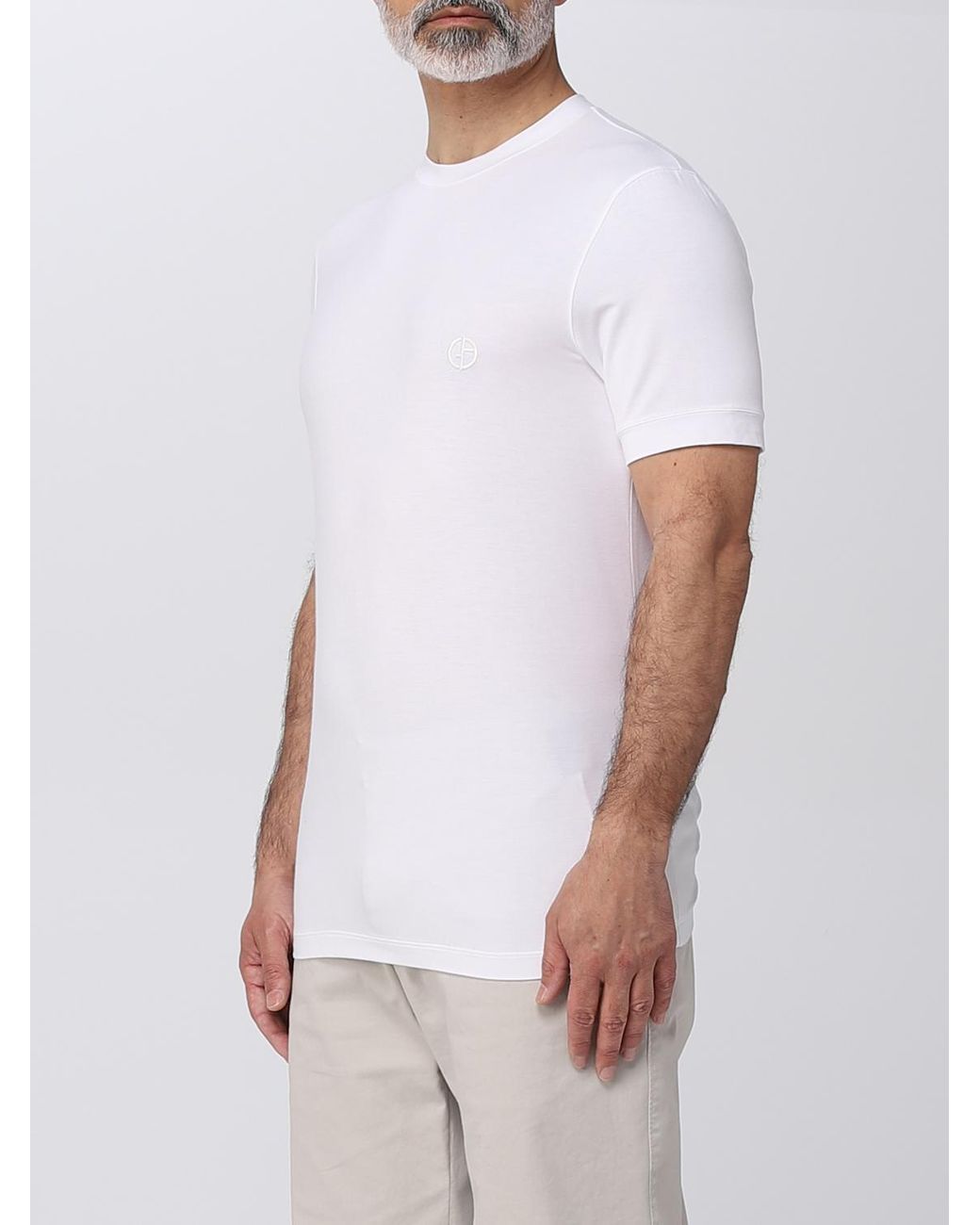 Giorgio Armani White T-shirt for men