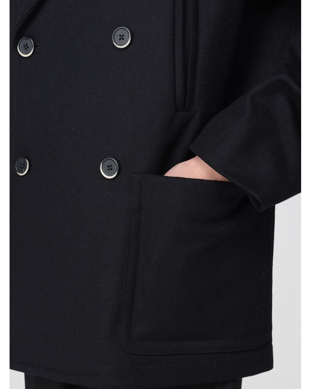 Barena Blue Trench Coat for men