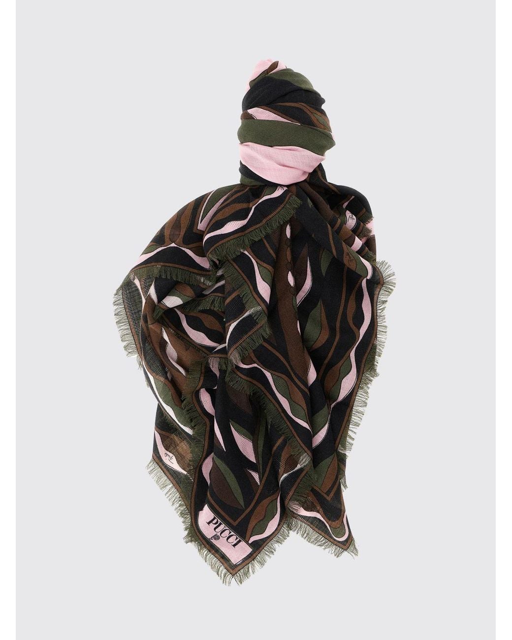 Emilio Pucci Black Neck Scarf