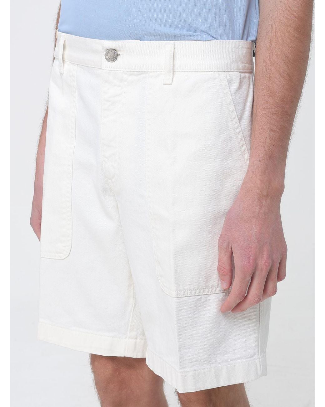 PT Torino White Chino Shorts for men