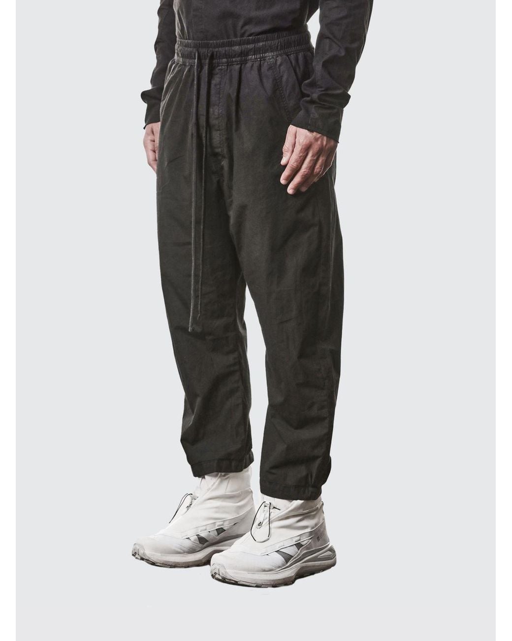Thom Krom Black Cotton Jogging Trousers for men