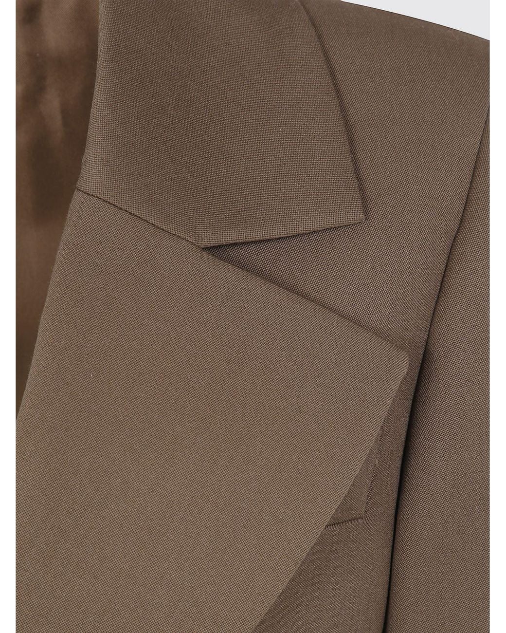 Chloé Brown ChloÉ Single-Breasted Virgin Wool Blazer With Peak Lapels