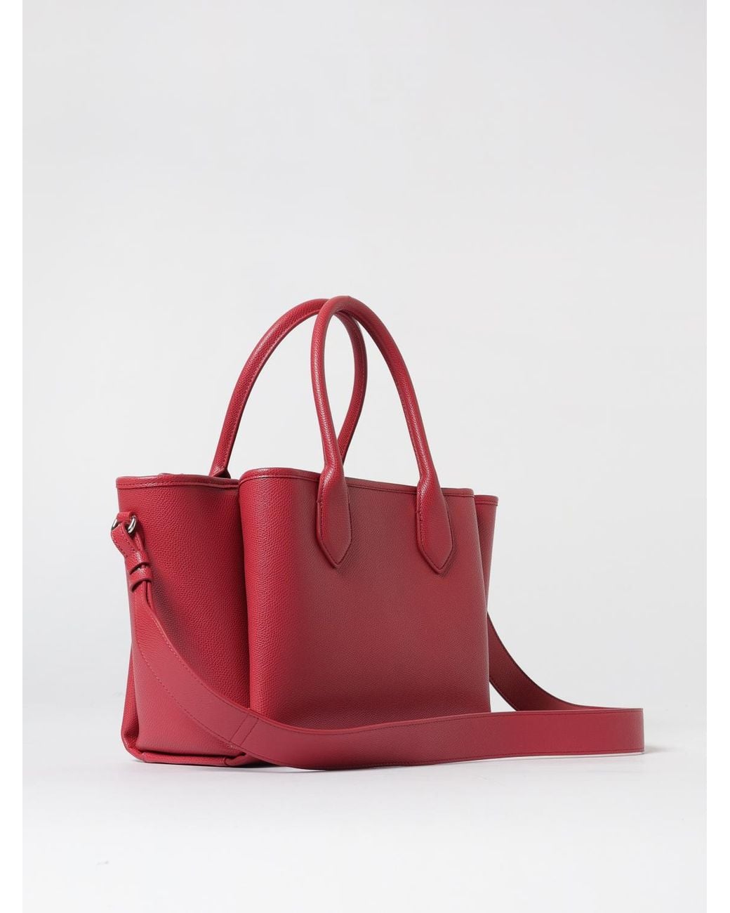 Emporio Armani Pink Grained Faux Leather Bag