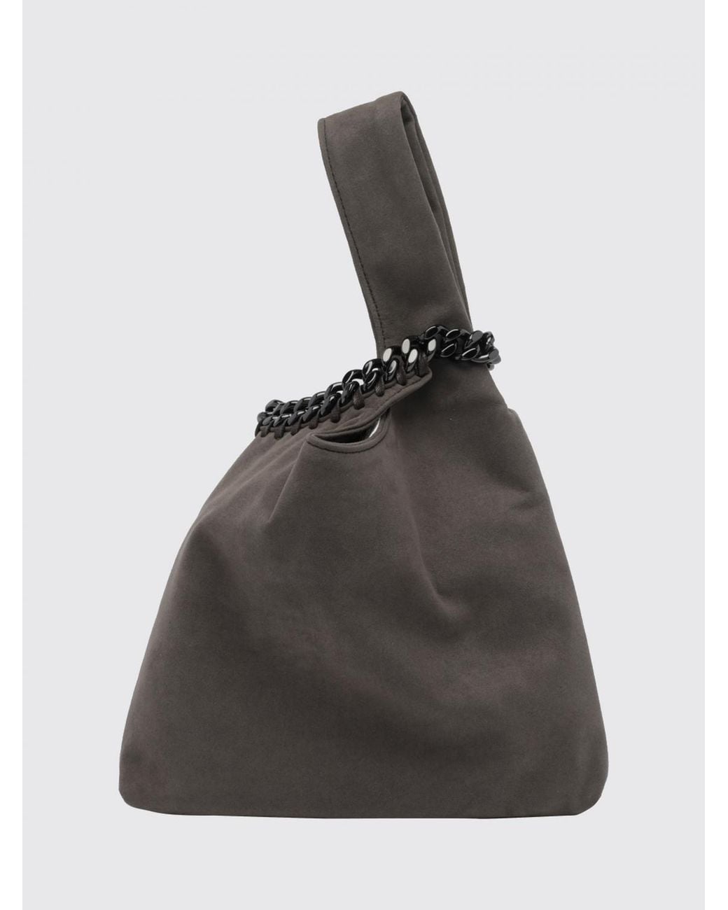 Stella McCartney Black Flared Eco Alter Mat Mini Bag With Double Handle