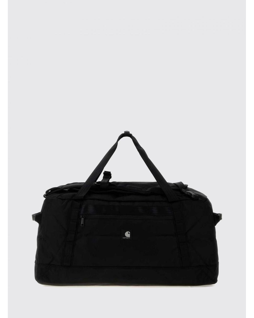 Carhartt Black Richmond Nylon Travel Duffel Bag With Adjustable Straps for men