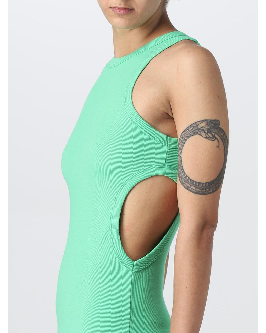 MSGM Green Dress