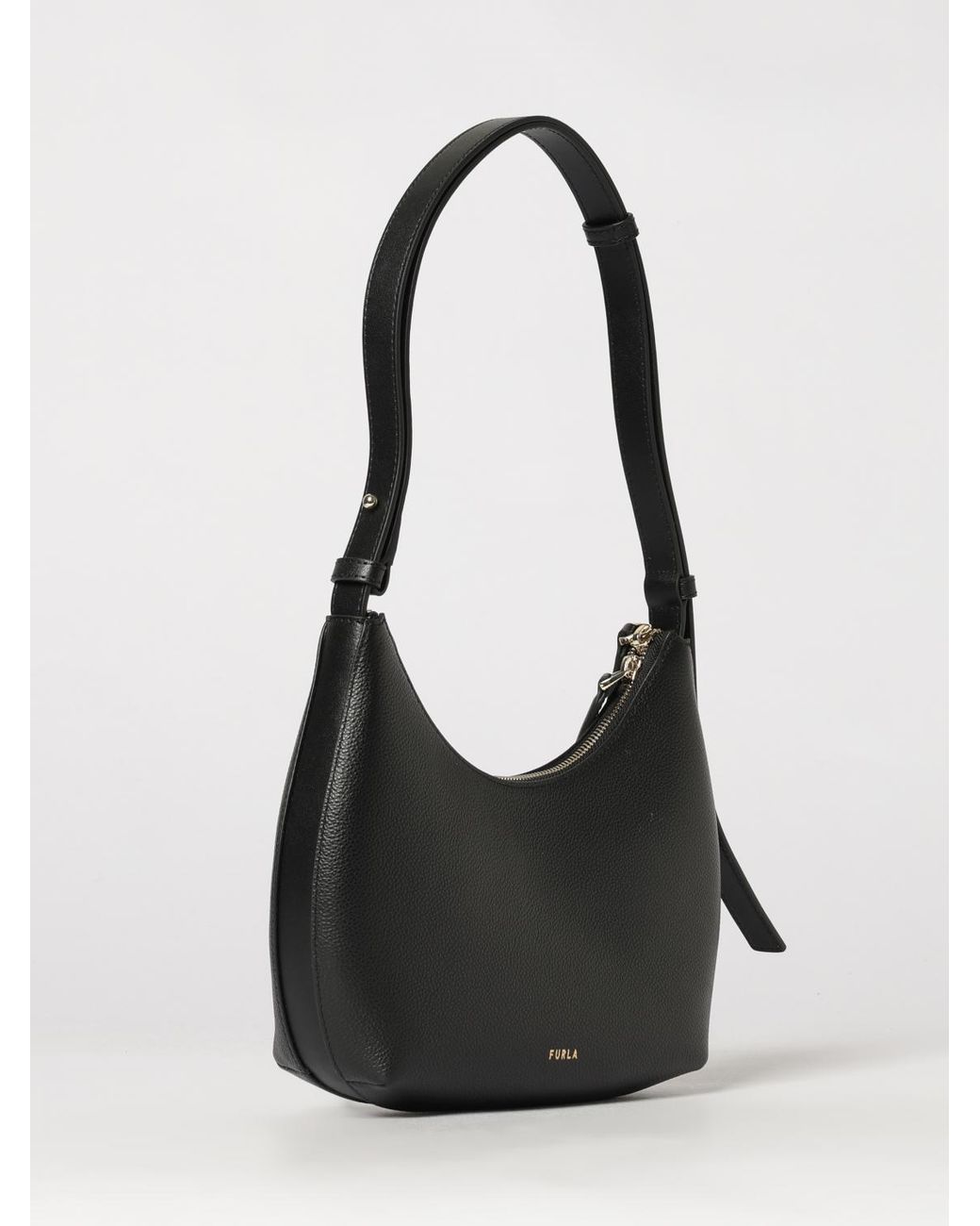 Furla Black Hobo Bag