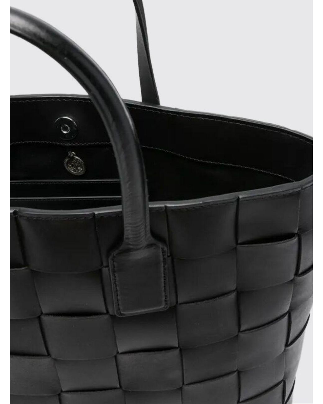 Dragon Diffusion Black Braided Leather Pino Bag
