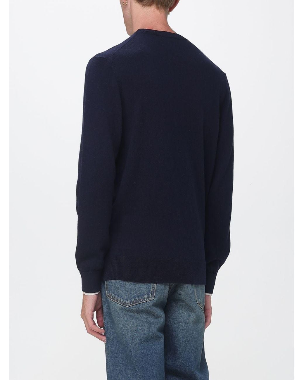 Isabel Marant Blue Jacquard-Logo Cotton And Wool-Blend Jumper for men