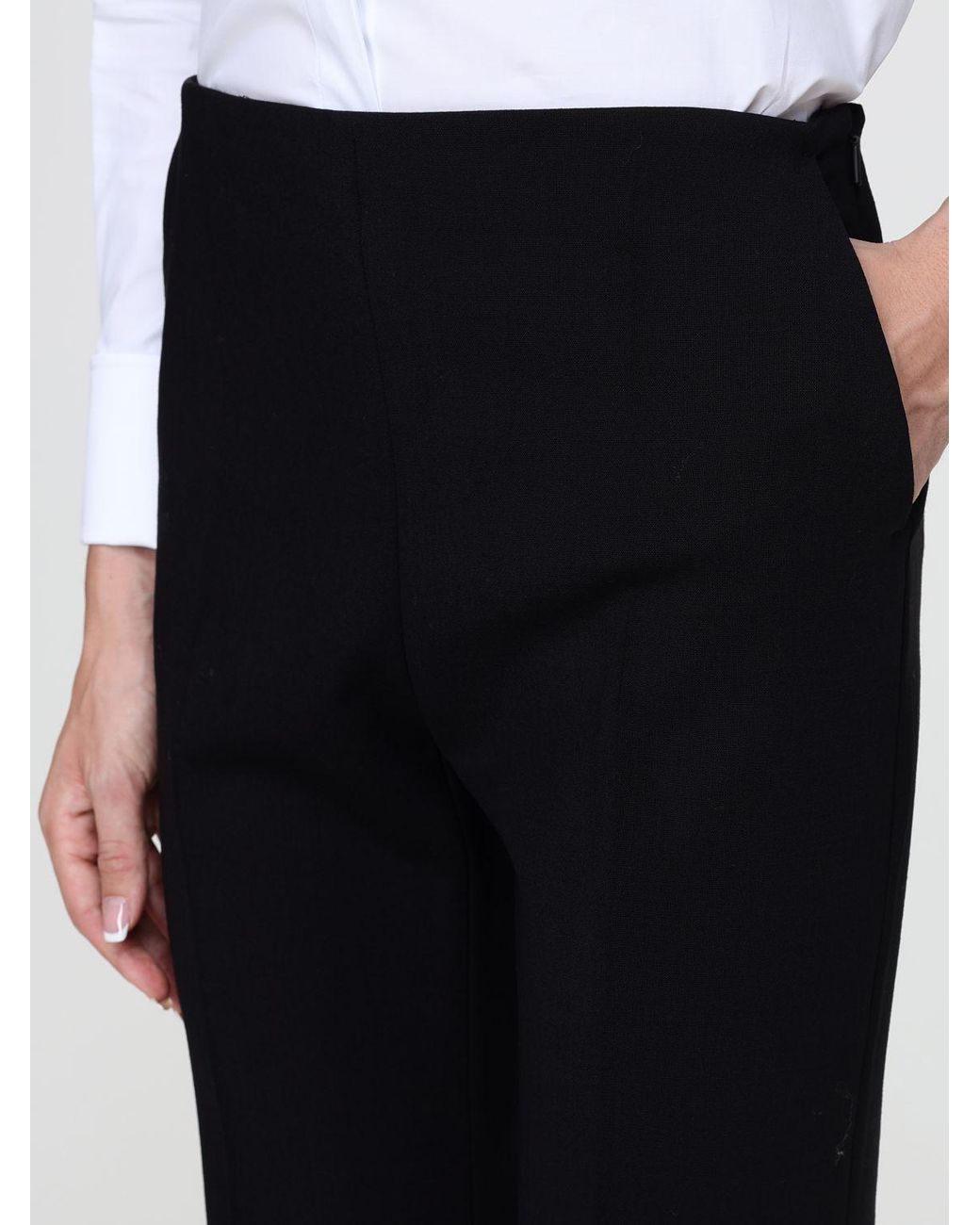 Max Mara Black High-Waisted Skinny Trousers