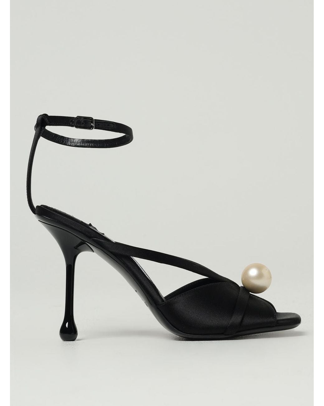 Jimmy Choo Black Flat Sandals