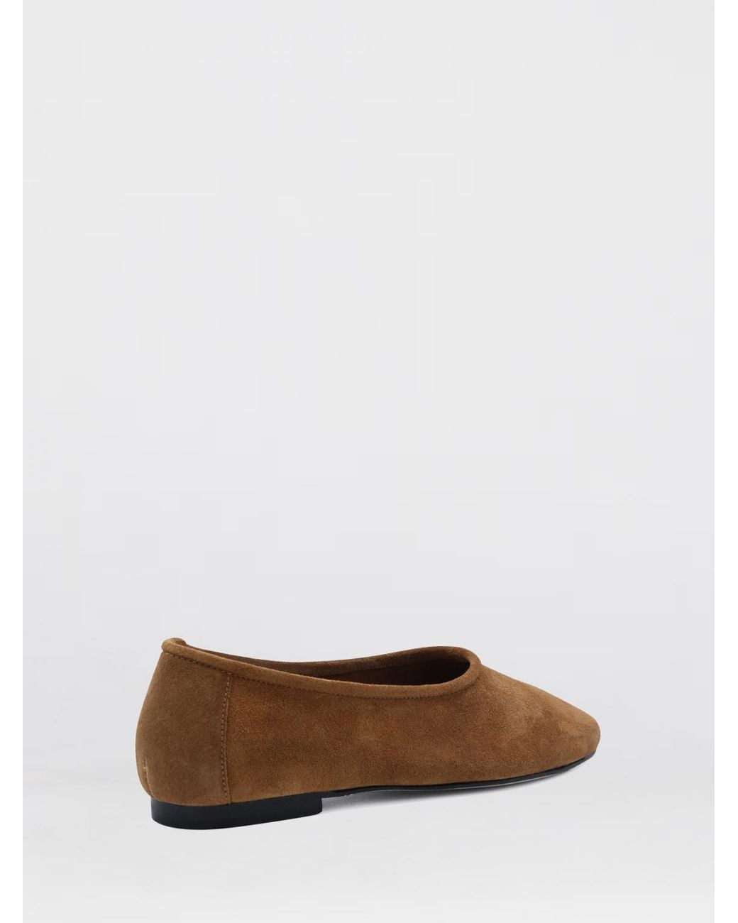By Far White Prudence Suede Ballerinas