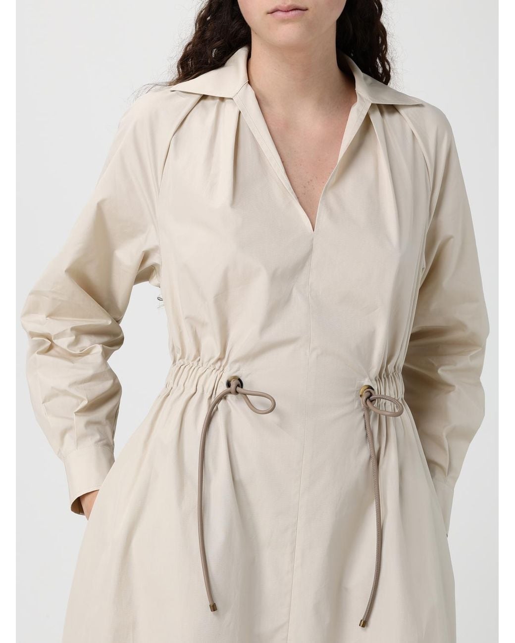 Max Mara Natural Cotton Chemisier Dress