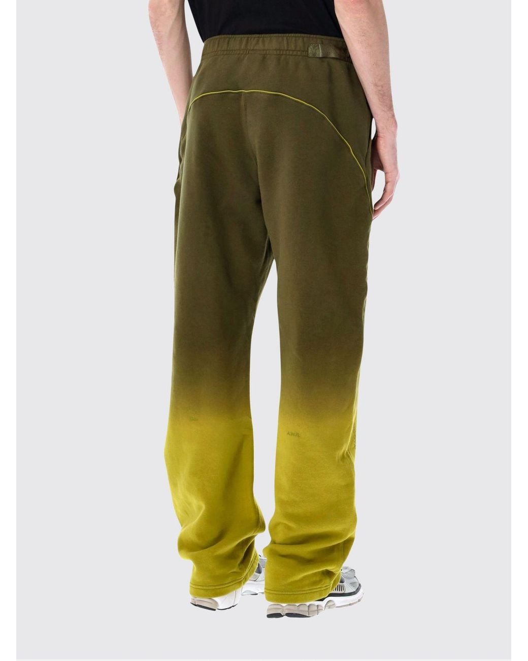 Nike Green Cotton Blend Jogging Trousers for men