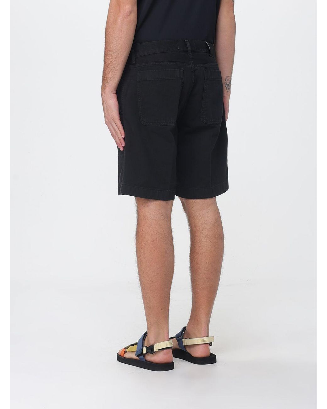 PT Torino Black Chino Shorts for men