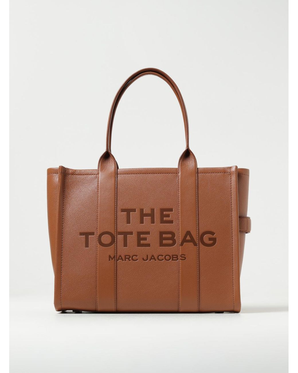 MARC JACOBS THE TOTE BAG ブラウン Marc Jacobs The Leather Large Tote Bag in Brown | Lyst