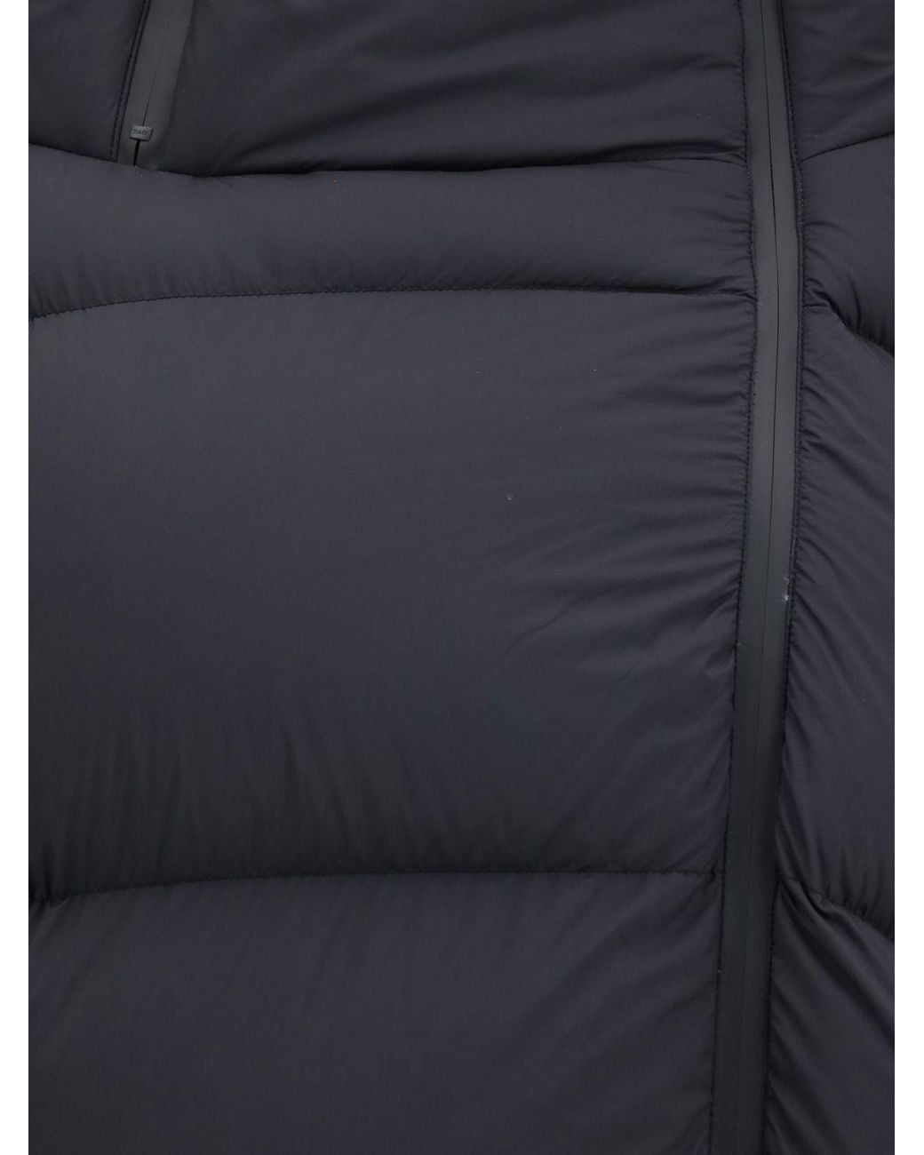 Ganni Blue Future Quilted Nylon Puffer Jacket With Funnel Neck And Side Zip