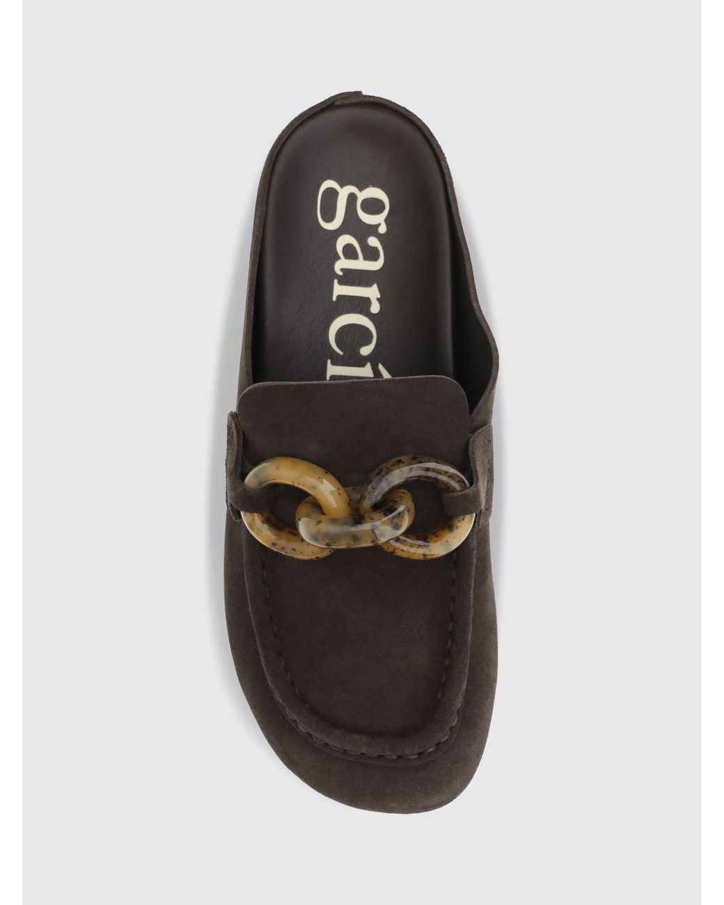 Pedro Garcia Brown Suede Mules With Notched Eva Sole