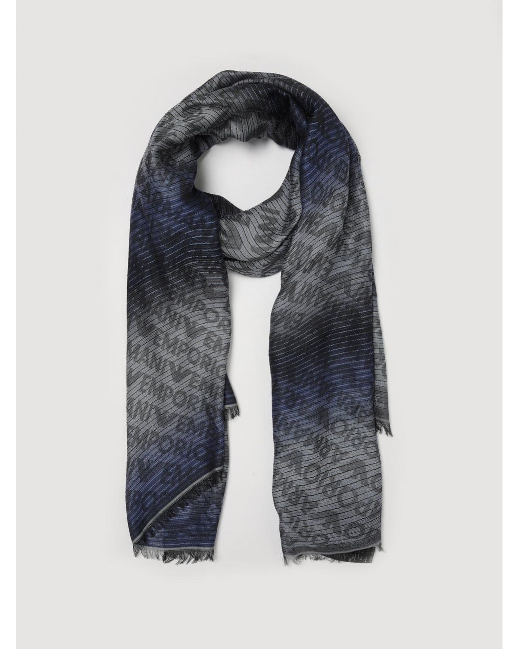 Sciarpa di Emporio Armani in Blue da Uomo