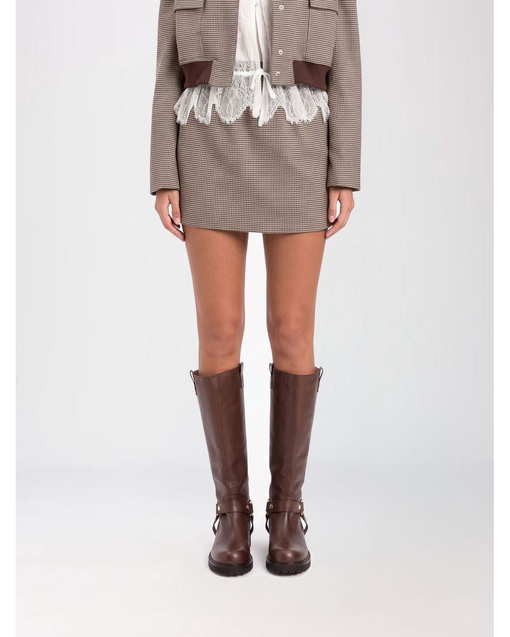 Twinset Brown Skirt