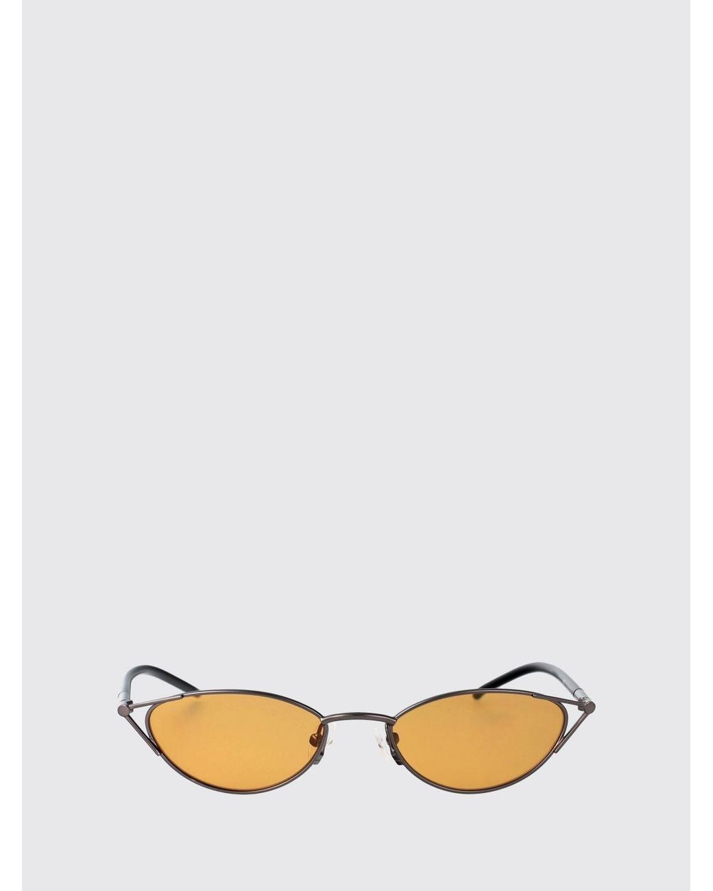 McQueen White Am0563S Acetate And Metal Sunglasses