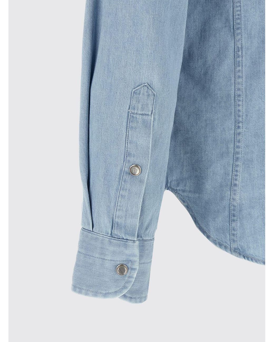 Tom Ford Blue Cotton Shirt for men