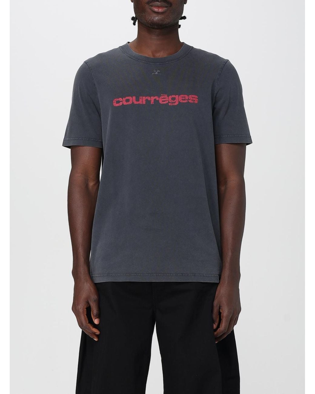 Courreges Blue CourrÈ Ges T-Shirt for men