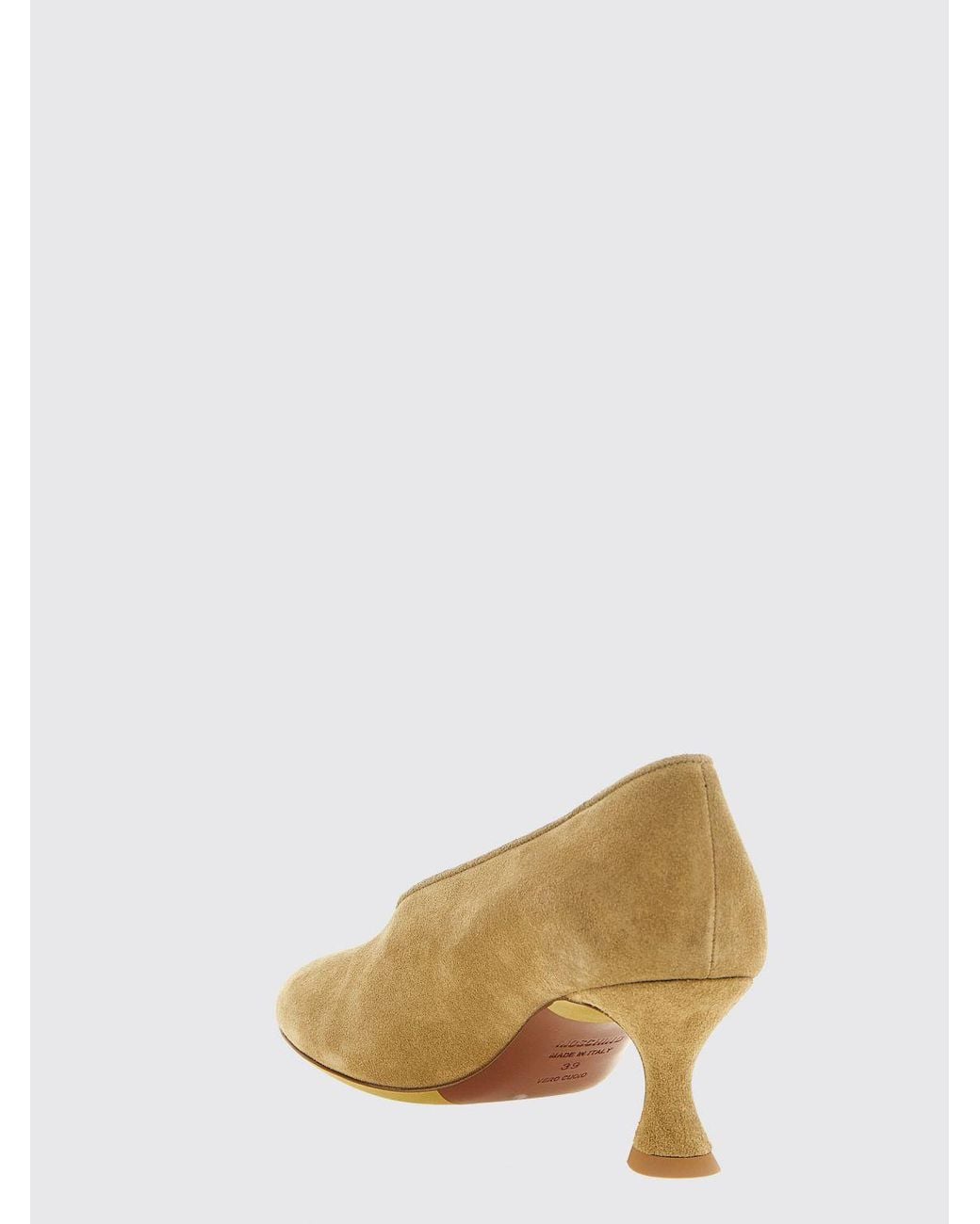 Moschino Couture Natural Suede Pumps