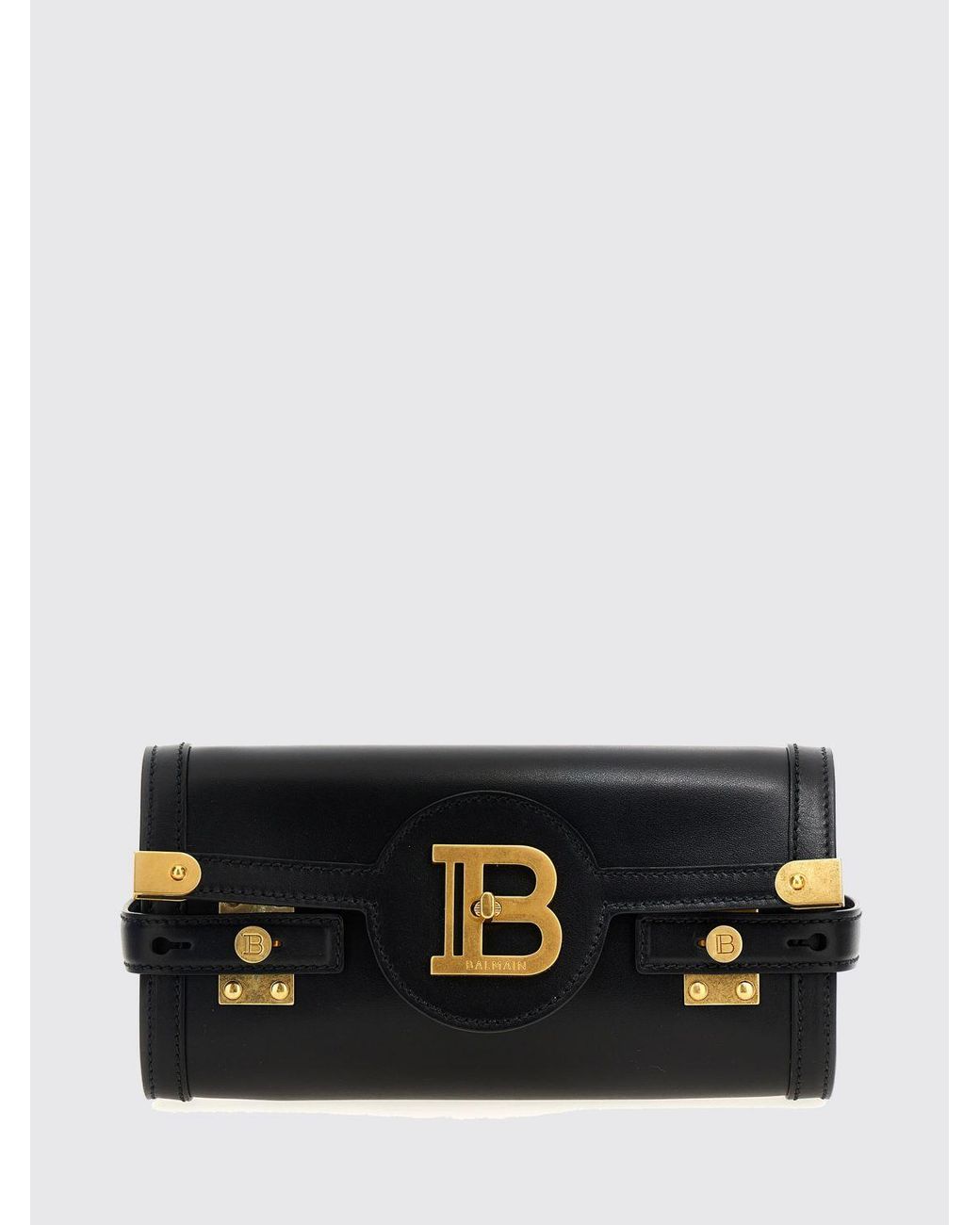 Balmain Black B-Buzz 23 Leather Crossbody Bag