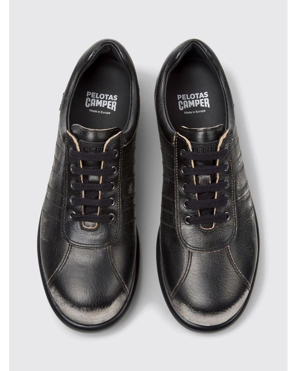 Camper Black Pelotas Bicolor Low-Top Sneakers