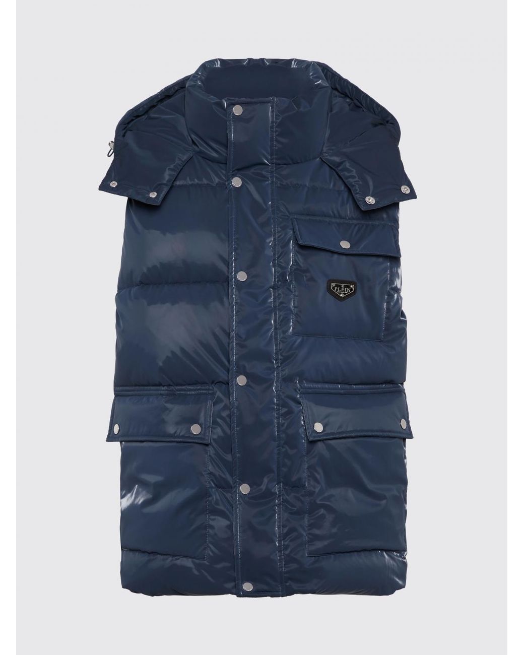 Philipp Plein Blue Padded Gilet for men