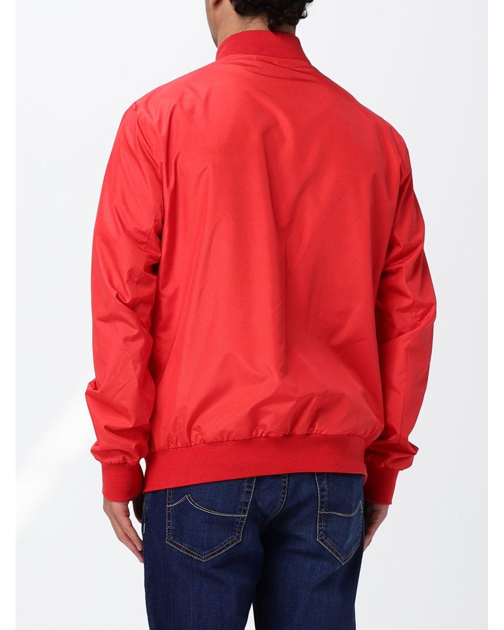 Bomber di Kiton in Red da Uomo