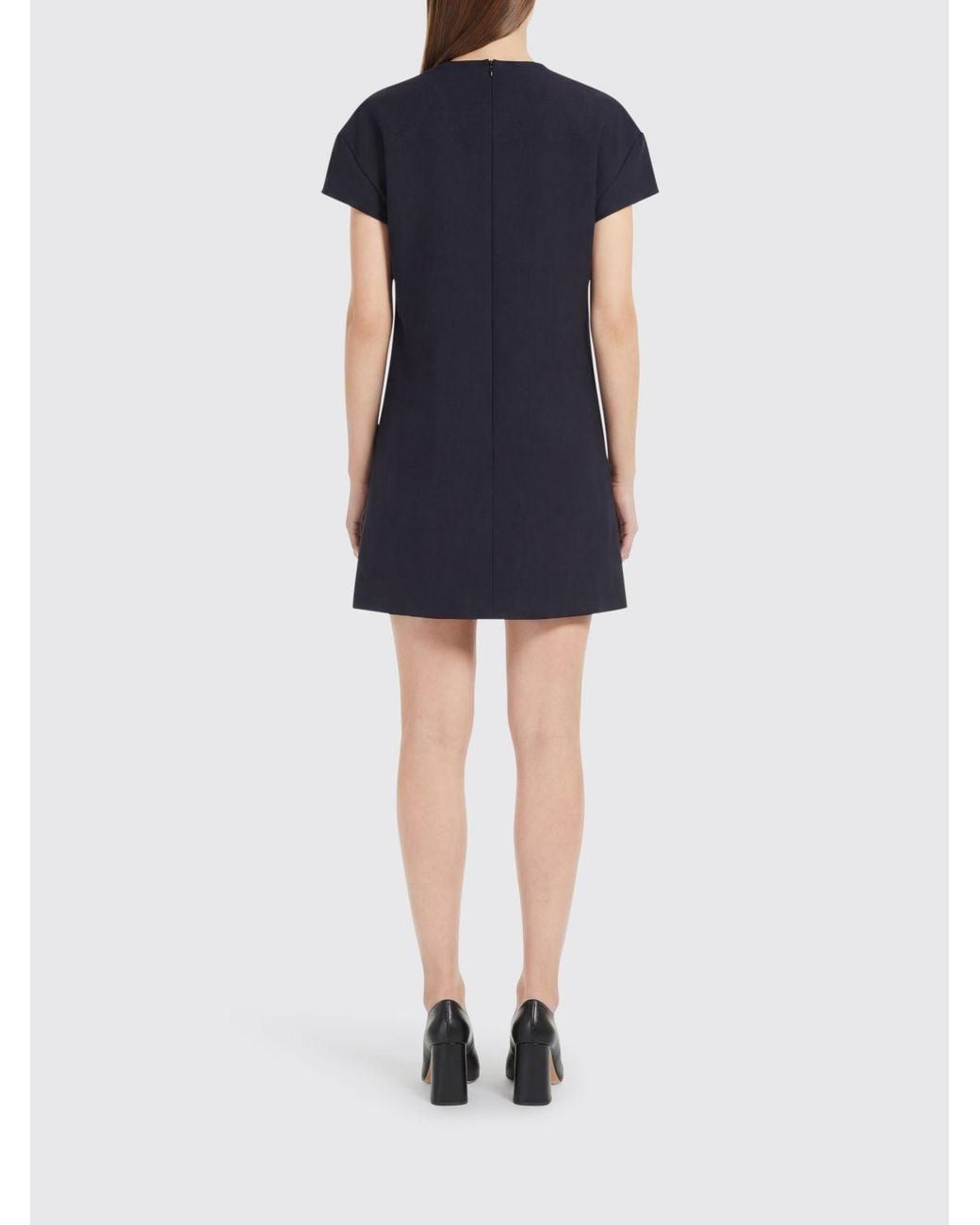 Courreges Blue CourrÈ Ges Wool Blend Dress