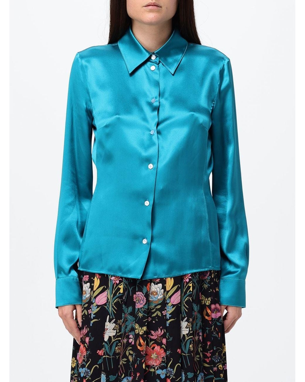 Gucci Blue Slim Fit Shirt