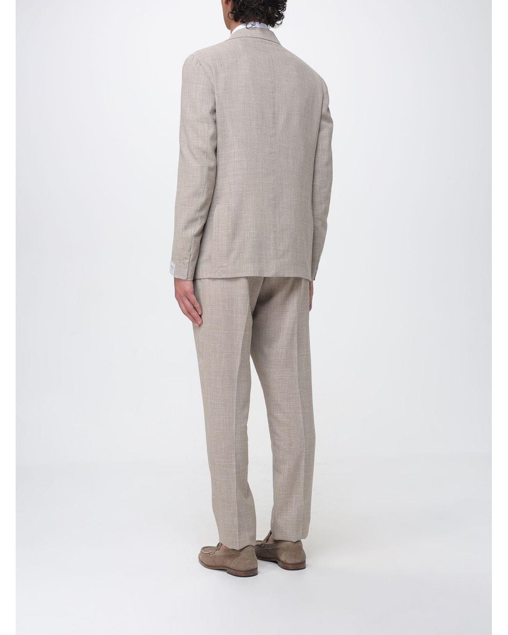 Eleventy Gray Single-Breasted Virgin Wool And Cashmere Dress for men