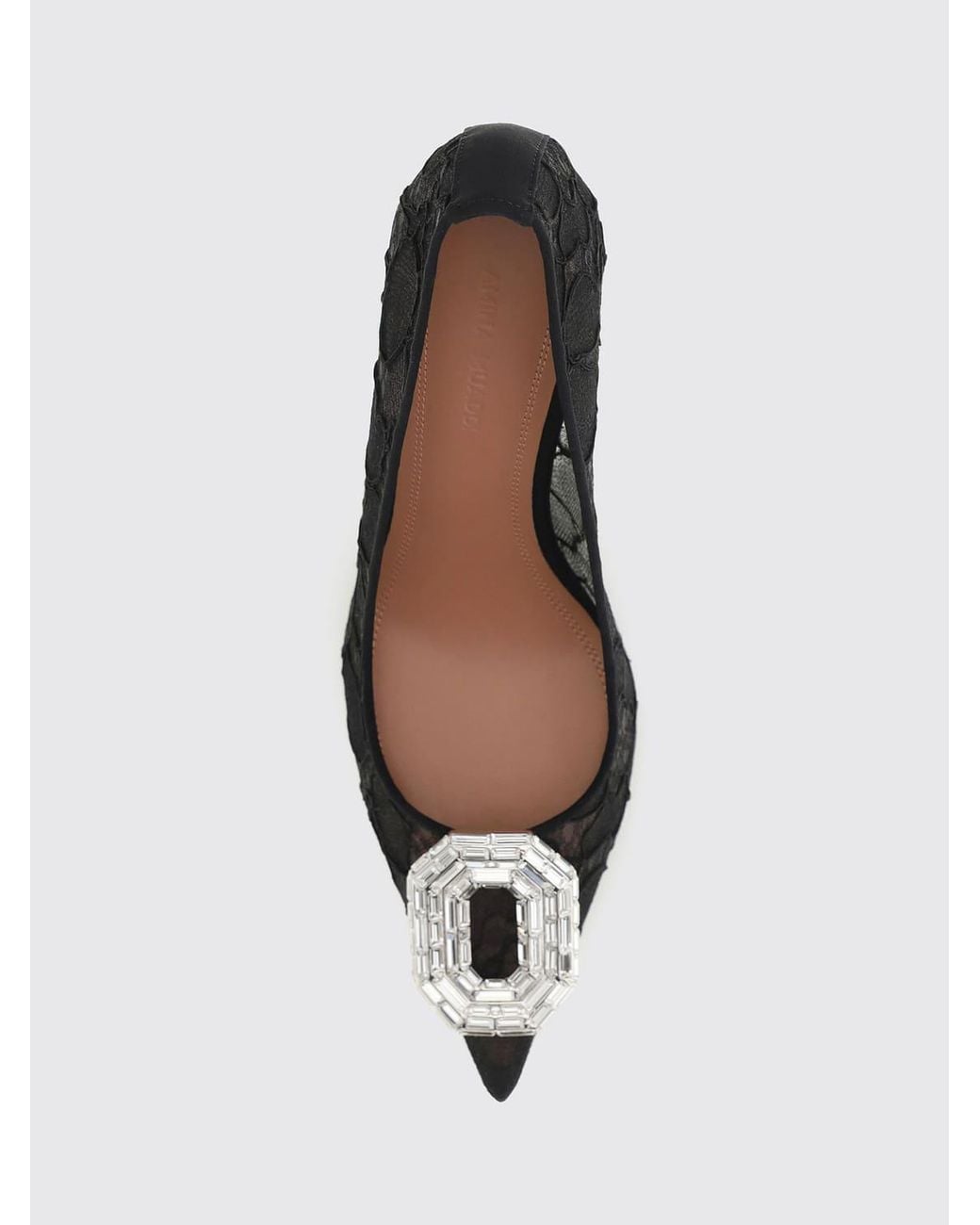 AMINA MUADDI Black Heeled Sandal
