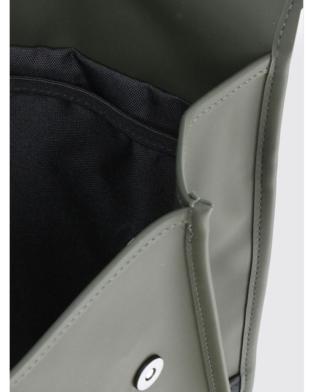 Rains Green Puffed Mini Backpack for men