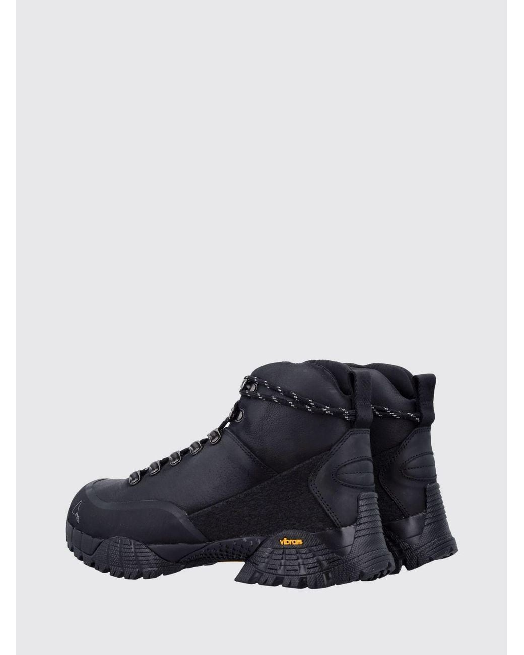 Roa Blue Andreas Lace-Up Leather Ankle Boots With Vibram Sole for men
