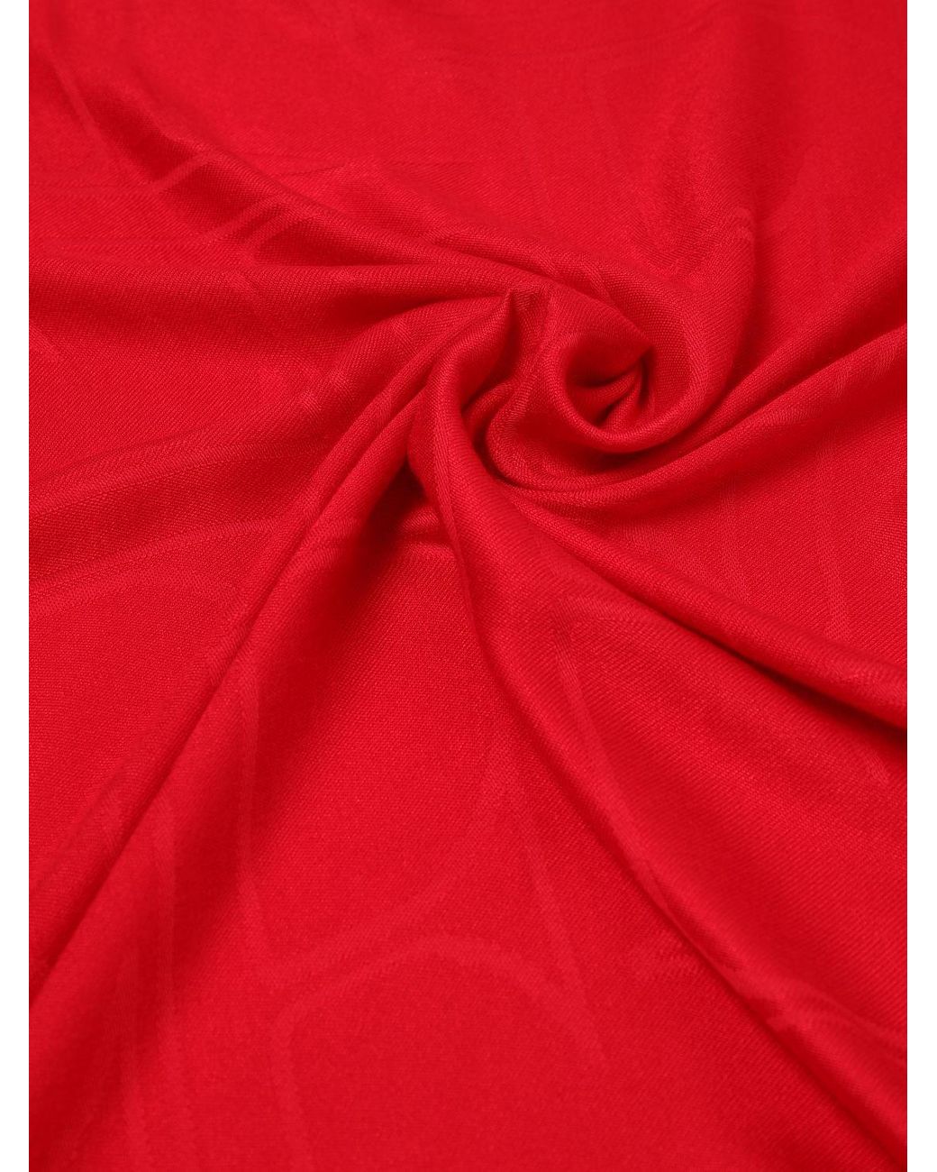 Elisabetta Franchi Red Modal And Viscose Scarf With Jacquard Logo And Fringed Edges