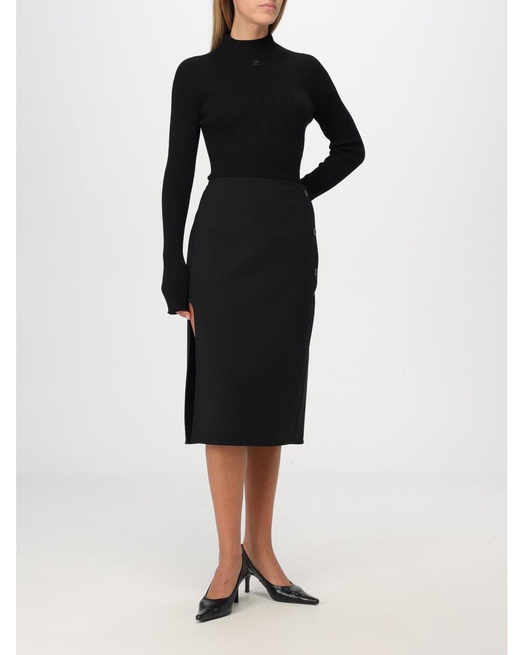 Courreges Black CourrÈ Ges Skirt