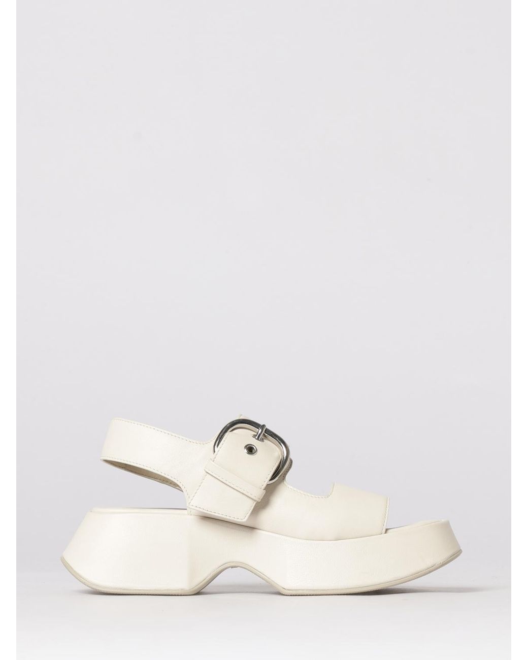 Vic Matié White Vic MatiÉ Leather Sandals