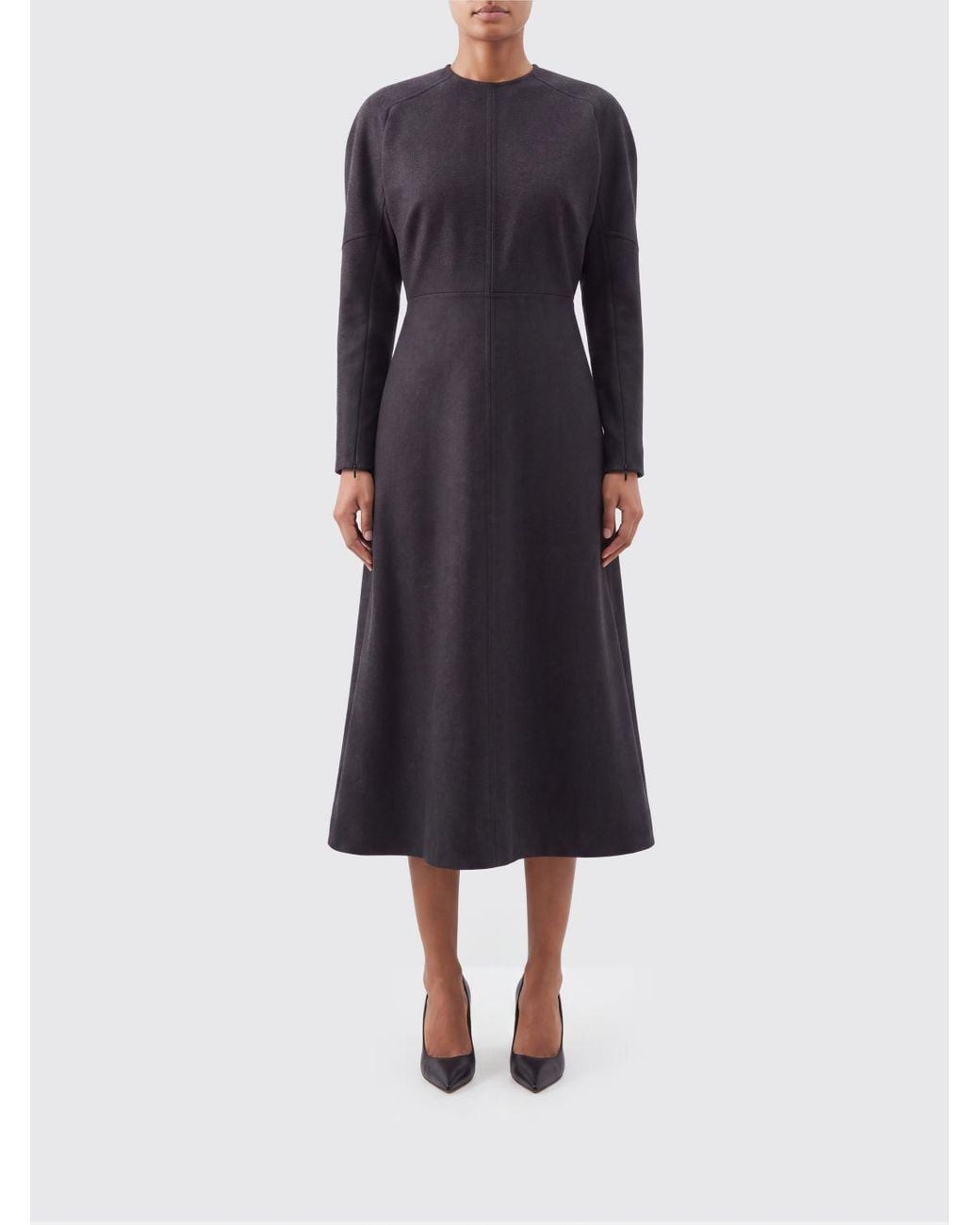 Victoria Beckham Blue Dolman Midi Dress