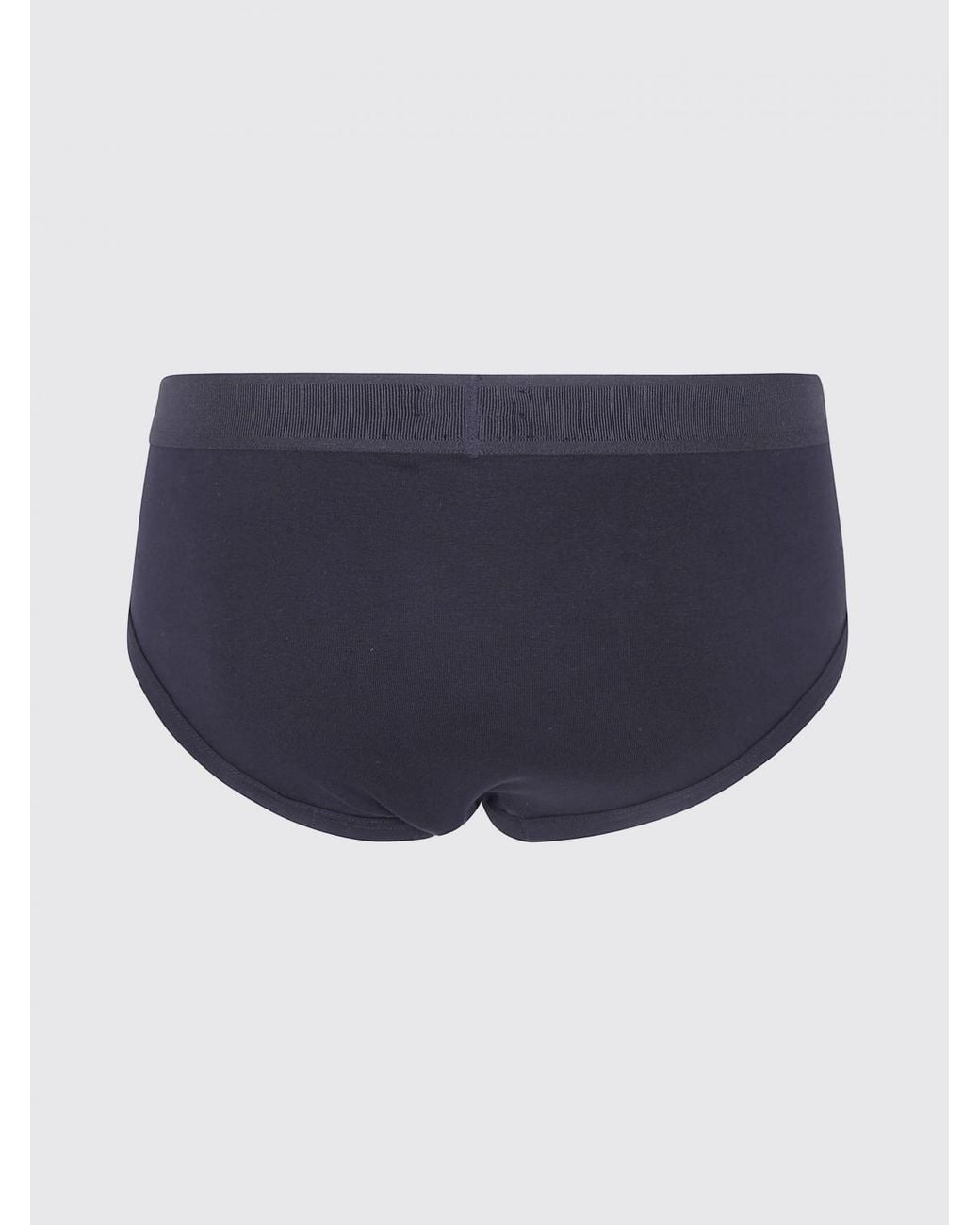 Tom Ford Blue Contrast Logo Waistband Stretch-Cotton Briefs for men