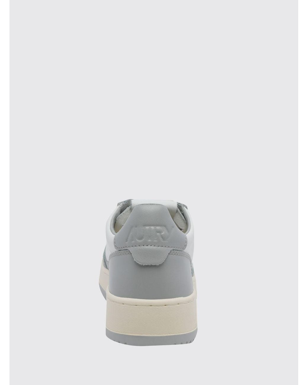 Autry White Medalist Low Two-Tone Calfskin And Suede Trainers for men