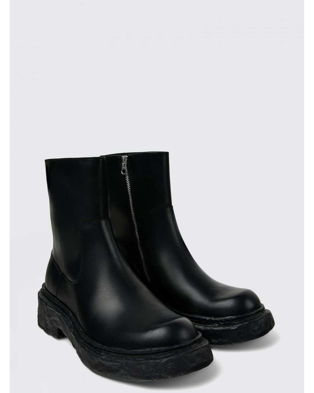 CAMPERLAB Black Vamonos Leather Ankle Boots for men
