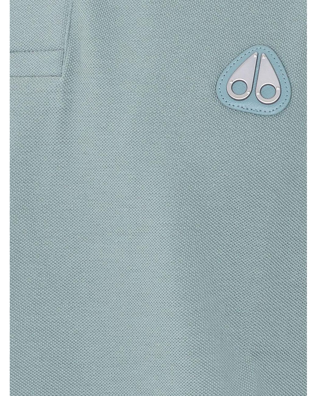 Polo De Algodón Piqué Con Logo Moose Knuckles de hombre de color Blue